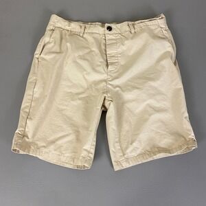 Primark Chino Shorts Men's Size 34 Beige Straight Leg‎ Khaki Cotton Lightweight
